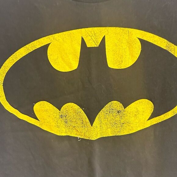Black T-Shirt with Yellow Batman Logo SIZE XL - Picture 3 of 4